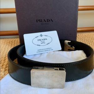 Prada Spazzolato Belt